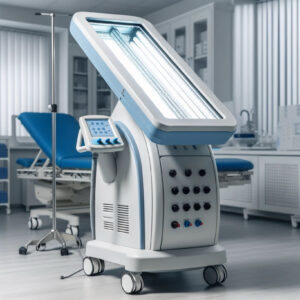 UVB phototherapy equipment used in the treatment of parapsoriasis.