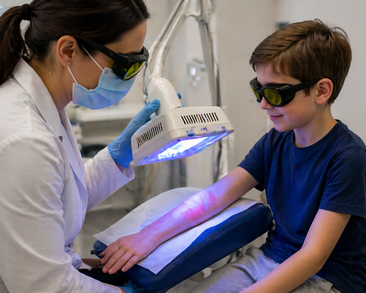 Phototherapy for Pediatric Dermatology: Safety and Clinical Considerations