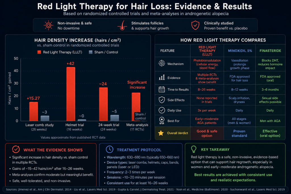Red Light Therapy vs Other Hair Loss Treatments